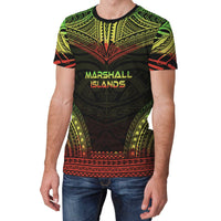 Marshall Islands Unisex T Shirt Marshall Islands Polynesian Chief Reggae Version - Polynesian Pride