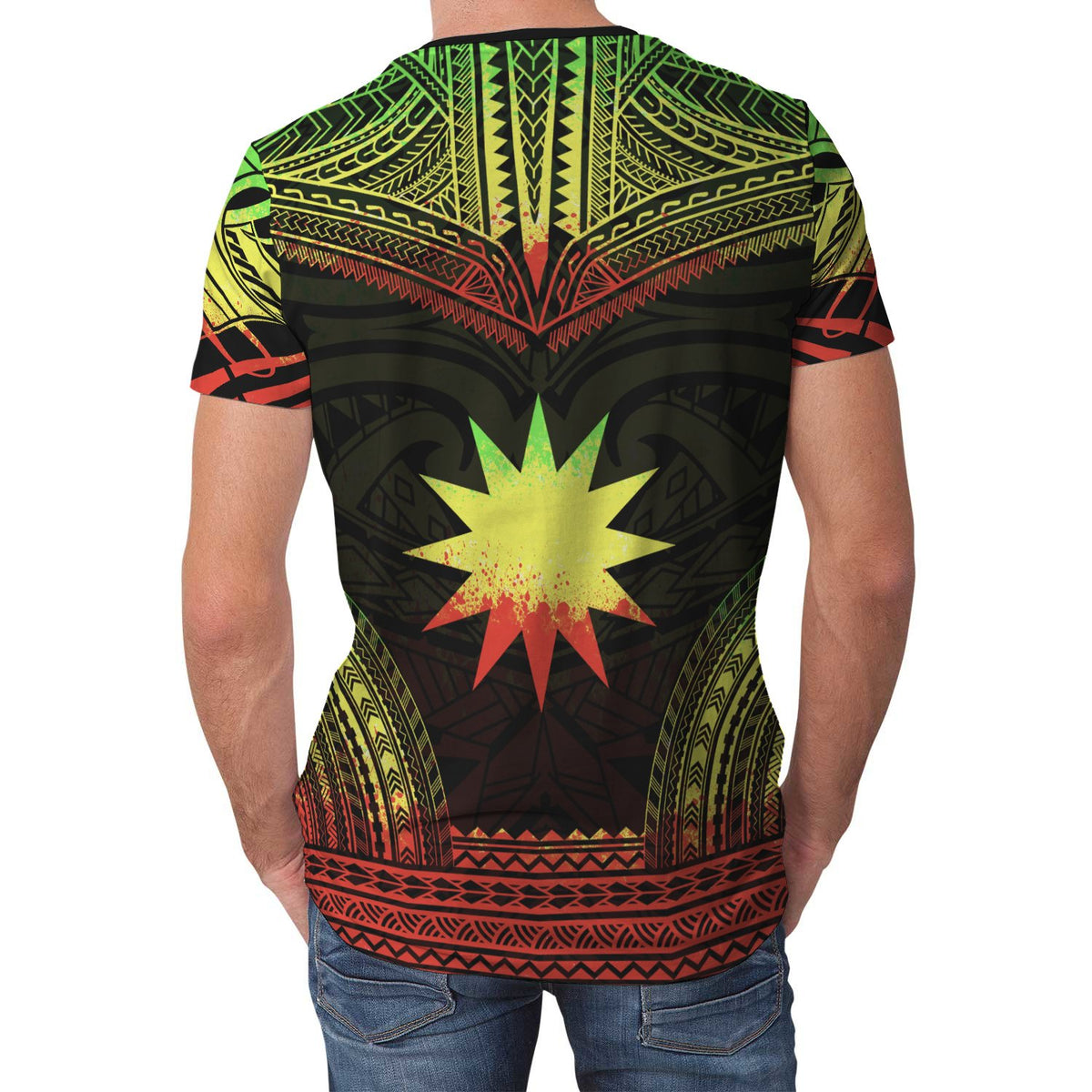 Nauru Unisex T Shirt Nauru Polynesian Chief Reggae Version - Polynesian Pride