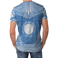 Northern Mariana Islands Unisex T Shirt C N M I Polynesian Chief Blue Version - Polynesian Pride