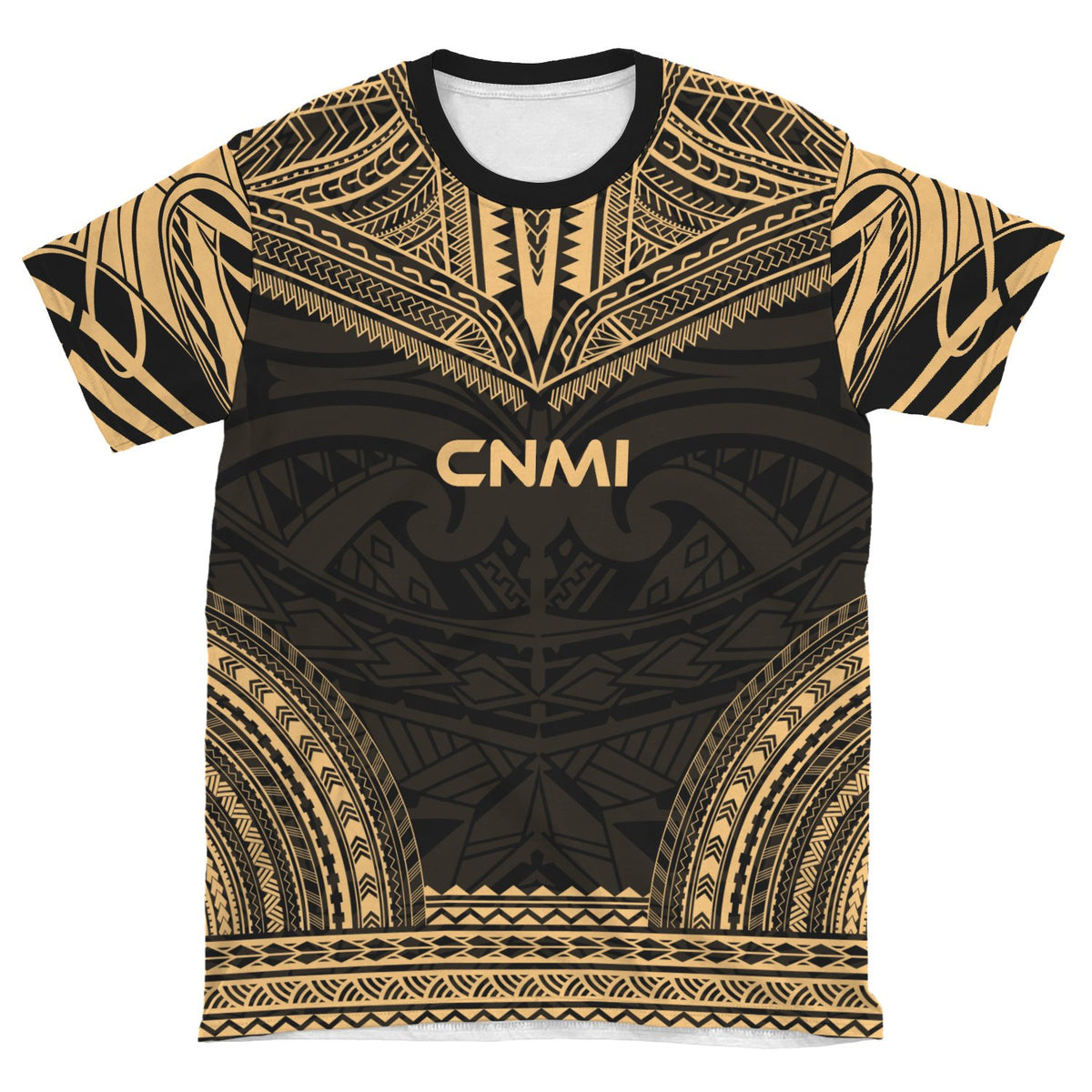 Northern Mariana Islands Unisex T Shirt C N M I Polynesian Chief Gold Version - Polynesian Pride