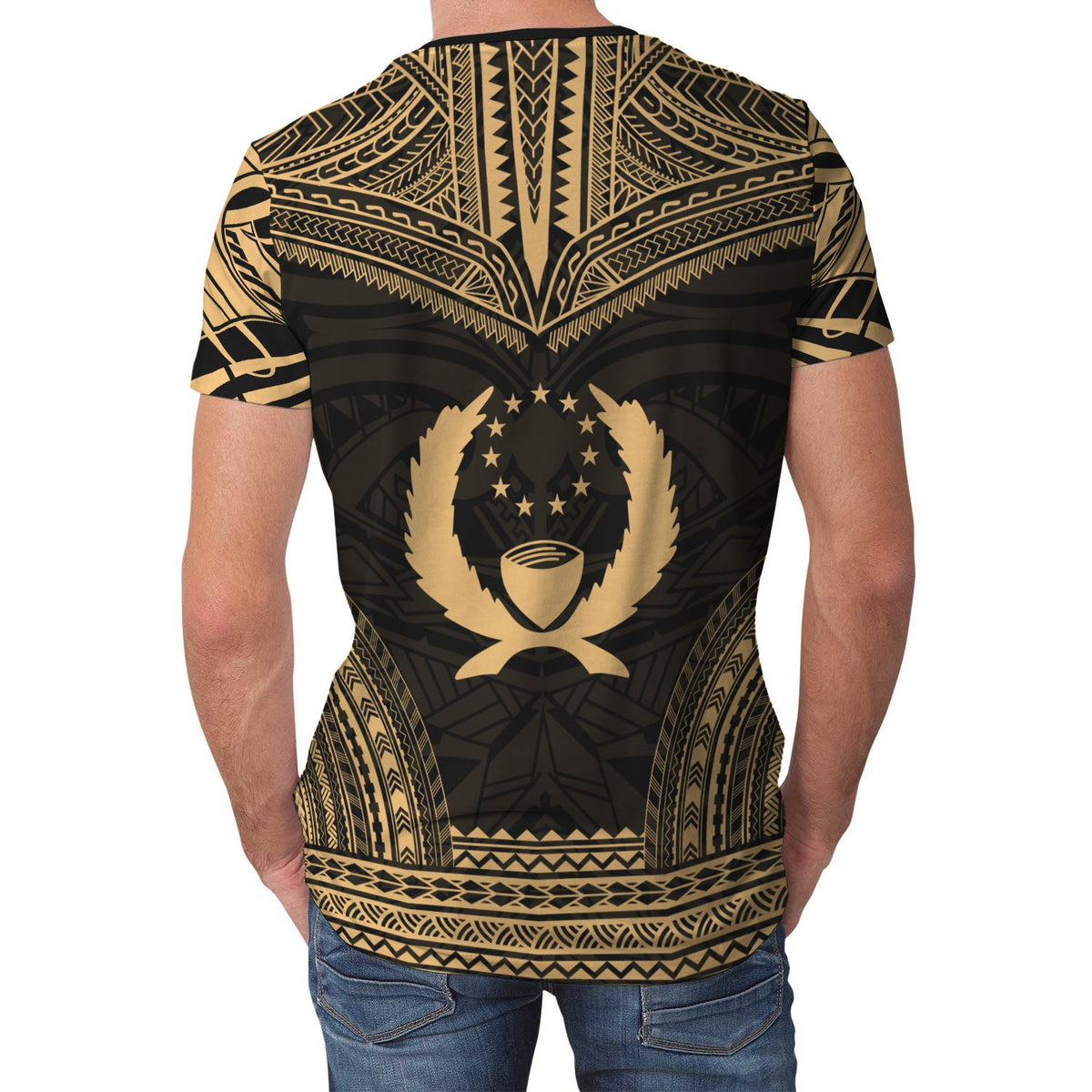 Pohnpei Unisex T Shirt Pohnpei Polynesian Chief Gold Version - Polynesian Pride