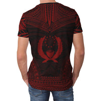 Pohnpei Unisex T Shirt Pohnpei Polynesian Chief Red Version - Polynesian Pride