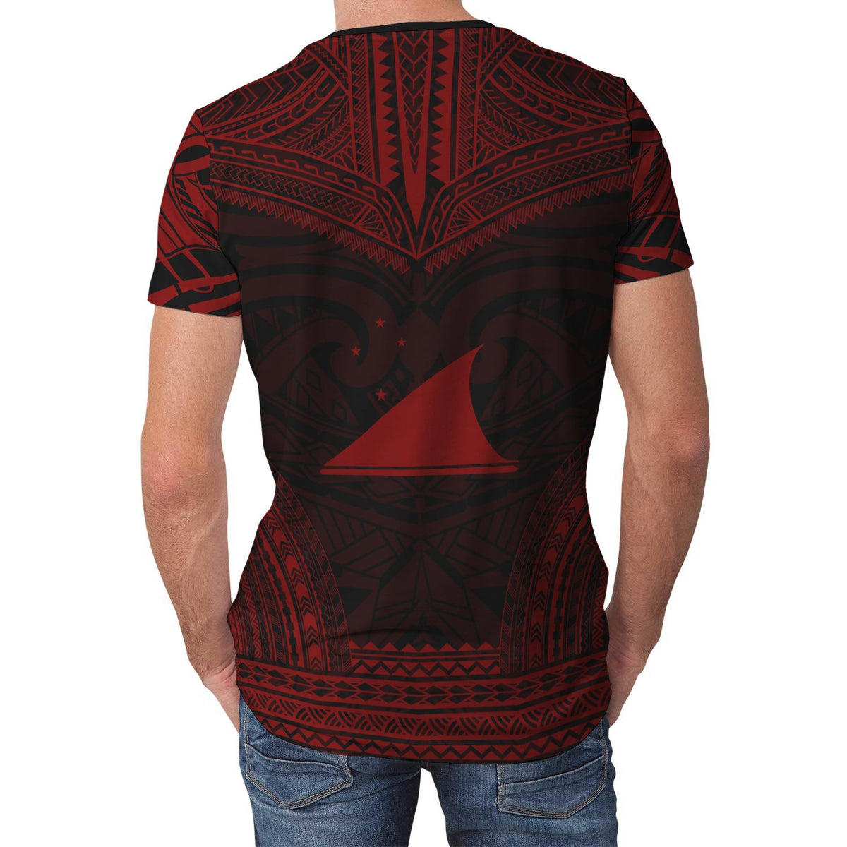 Tokelau T Shirt Tokelauan Polynesian Chief Red Version - Polynesian Pride