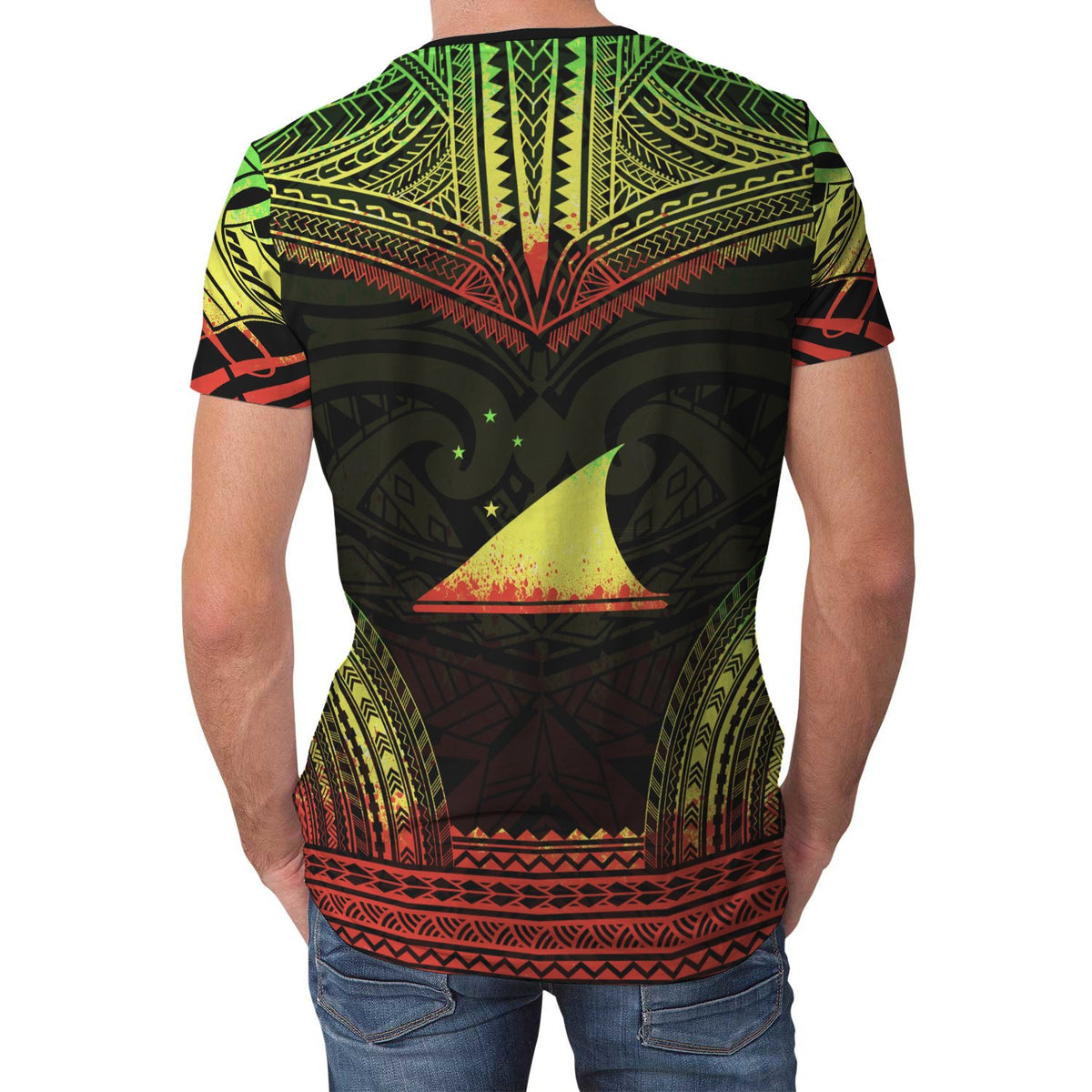 Tokelau T Shirt Tokelauan Polynesian Chief Reggae Version - Polynesian Pride