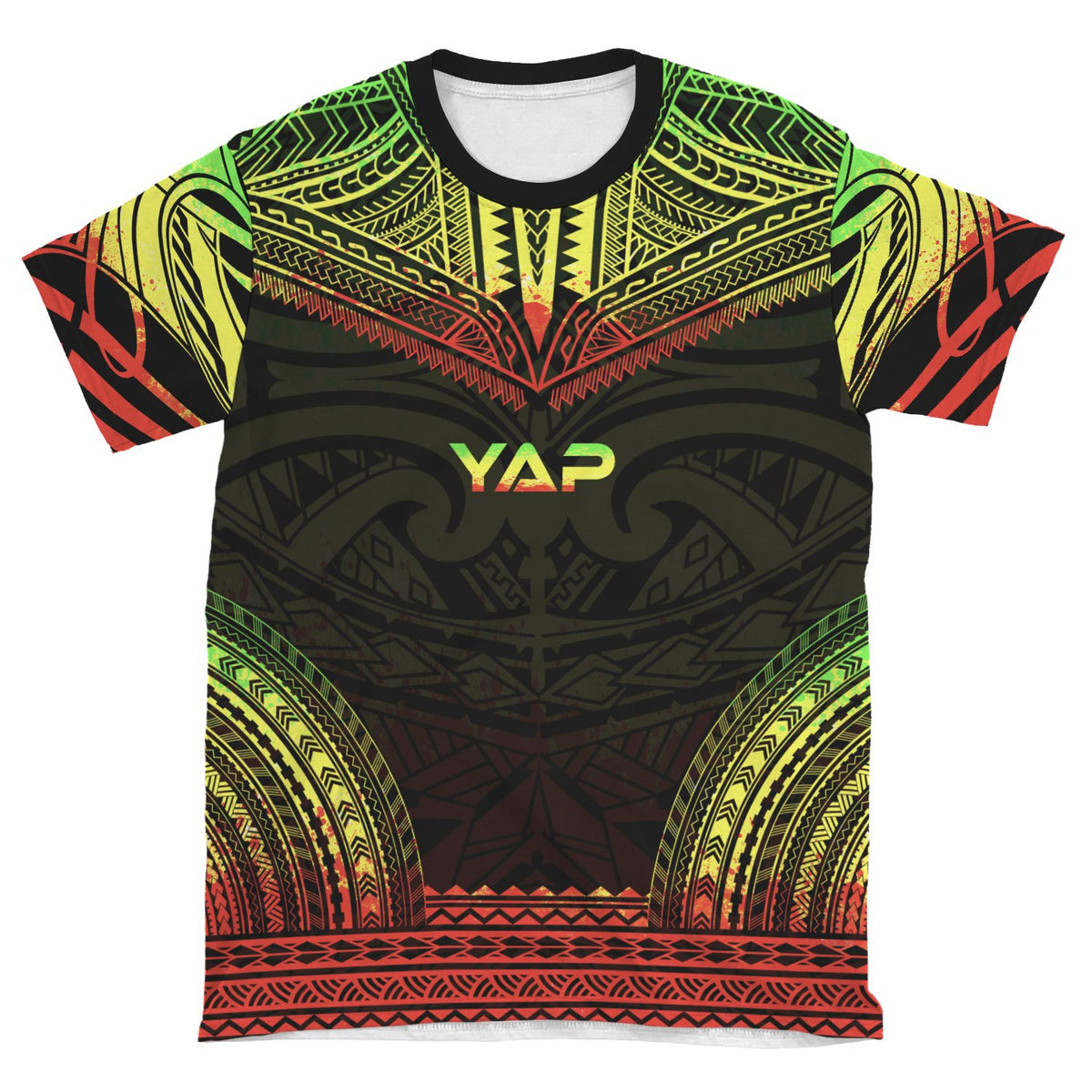 Yap T Shirt Yap Polynesian Chief Reggae Version - Polynesian Pride