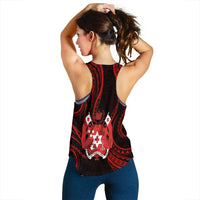 Tonga Pattern Women Racerback Tank Always Proud LT13 - Polynesian Pride