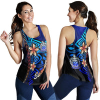 Samoa Woman's Racerback Tank - Vintage Tribal Mountain - Polynesian Pride