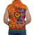 Polynesian Sleeveless Hoodie Vanuatu Symbols With Hibiscus - Polynesian Pride