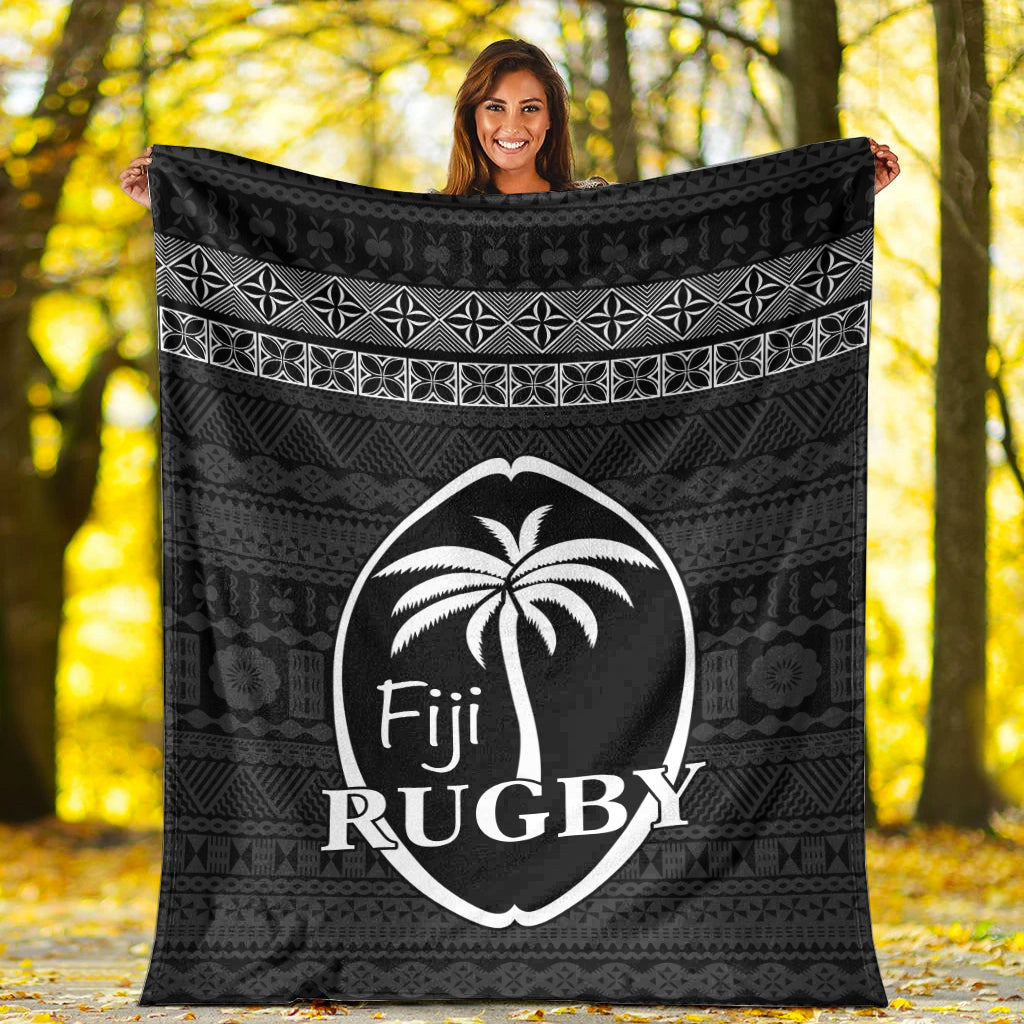 Fiji Rugby Premium Blanket Lifestyle 2022 Flying Fijians LT13 White - Polynesian Pride