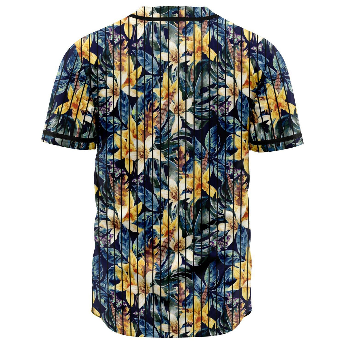 Vintage Floral Baseball Jersey - Polynesian Pride