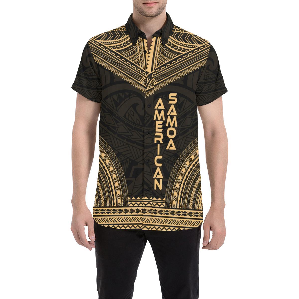 American Samoa Polynesian Chief Shirt - Gold Version - Polynesian Pride