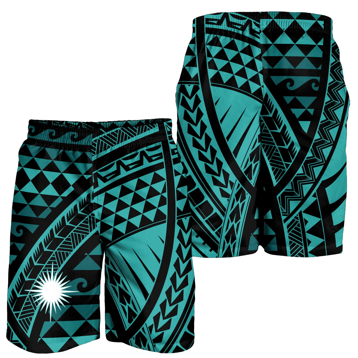Marshall Islands Men's Short - Tribal Seamless Pattern - Polynesian Pride