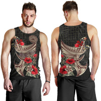 American Samoa Custom Personalised Men's Tank Top - Polynesian Tribal Vintage Style - Polynesian Pride