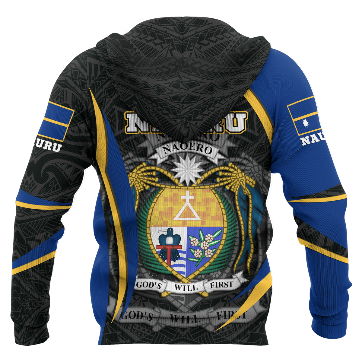 Nauru Polynesian Hoodie Nauru Spirit (Original) - Polynesian Pride