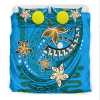 Palau Polynesian Bedding Set - Spring Style Blue Color - Polynesian Pride
