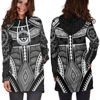 Polynesian FSM Hoodie Dress - Poly Pattern With COA Federated States of Micronesia - Polynesian Pride