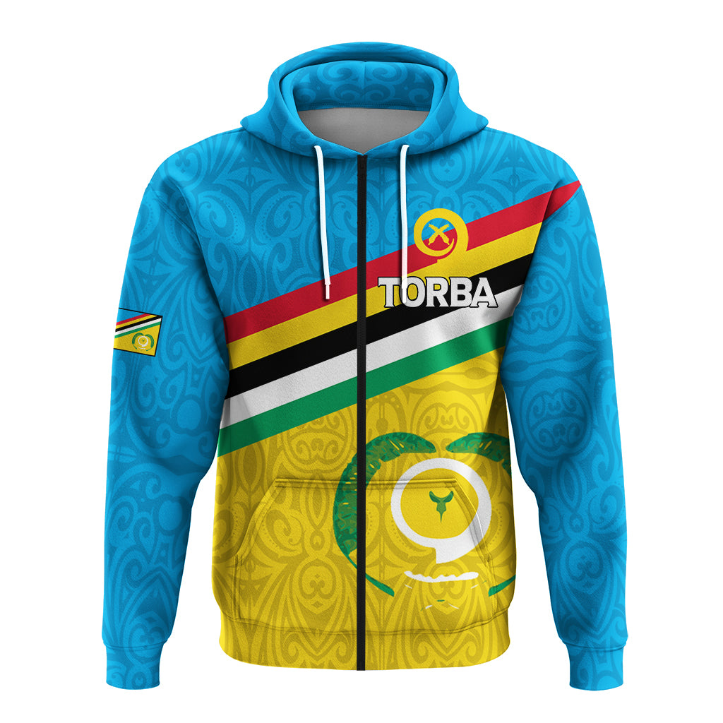 Vanuatu Torba Province Zip up Hoodie Flag Style LT12 - Polynesian Pride