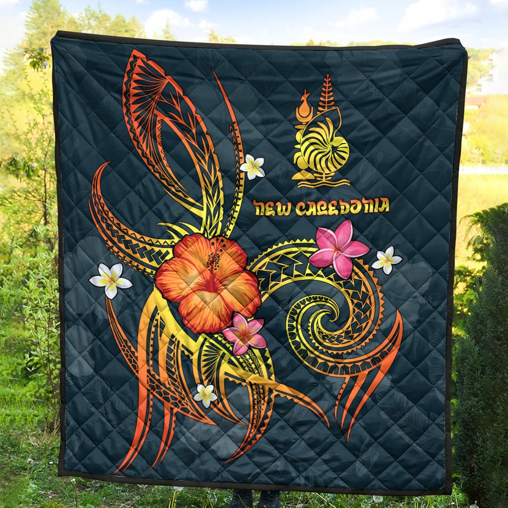 New Caledonia Polynesian Premium Quilt - Legend of New Caledonia (Blue) - Polynesian Pride