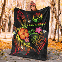 Tonga Polynesian Personalised Premium Blanket - Legend of Tonga (Raggae) - Polynesian Pride