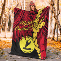 Papua New Guinea National Capital District Province Polynesian Blanket - Tribal Wave Tattoo - Polynesian Pride