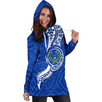 Pohnpei Hoodie Dress - Micronesia Pride Blue - LT12 - Polynesian Pride