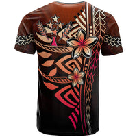 Kosrae T Shirt Red Vintage Tribal Mountain - Polynesian Pride