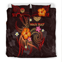 Polynesian Tahiti Personalised Bedding Set - Legend of Tahiti (Red) - Polynesian Pride