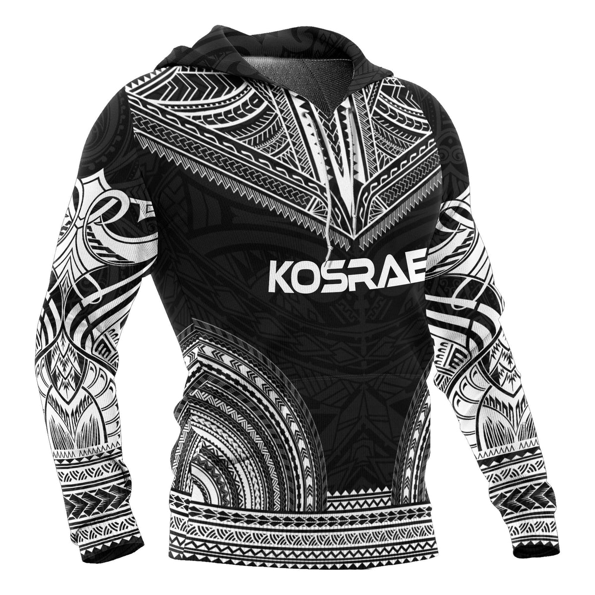 Pohnpei Polynesian Chief Hoodie Black Version - Polynesian Pride