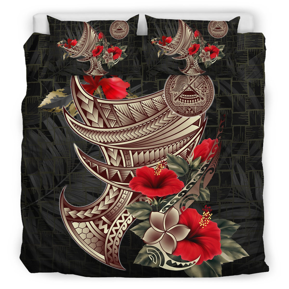 American Samoa Bedding Set - Polynesian Tribal Vintage Style - Polynesian Pride
