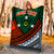 (Custom Personalised) Vanuatu Penama Province Tribal Pattern Blanket - LT12 - Polynesian Pride
