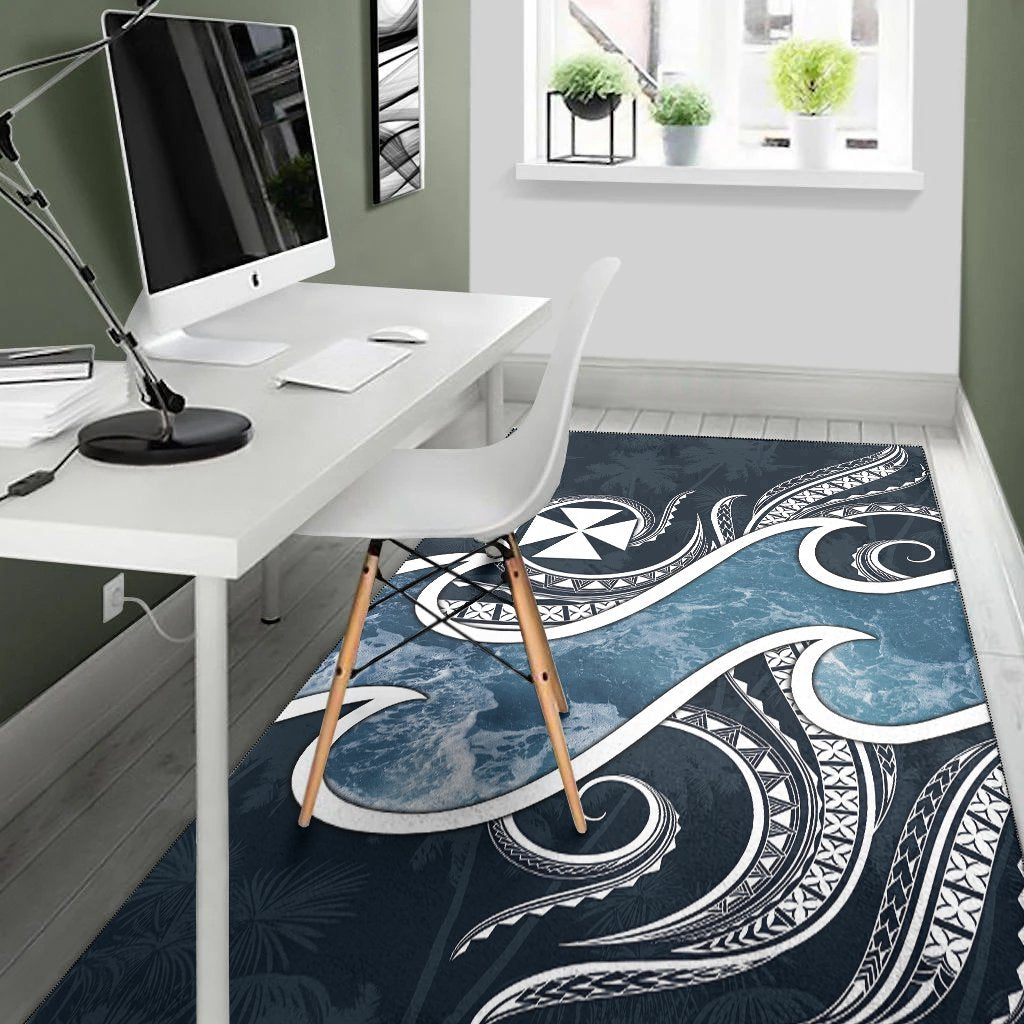 Wallis and Futuna Polynesian Area Rug - Ocean Style - Polynesian Pride