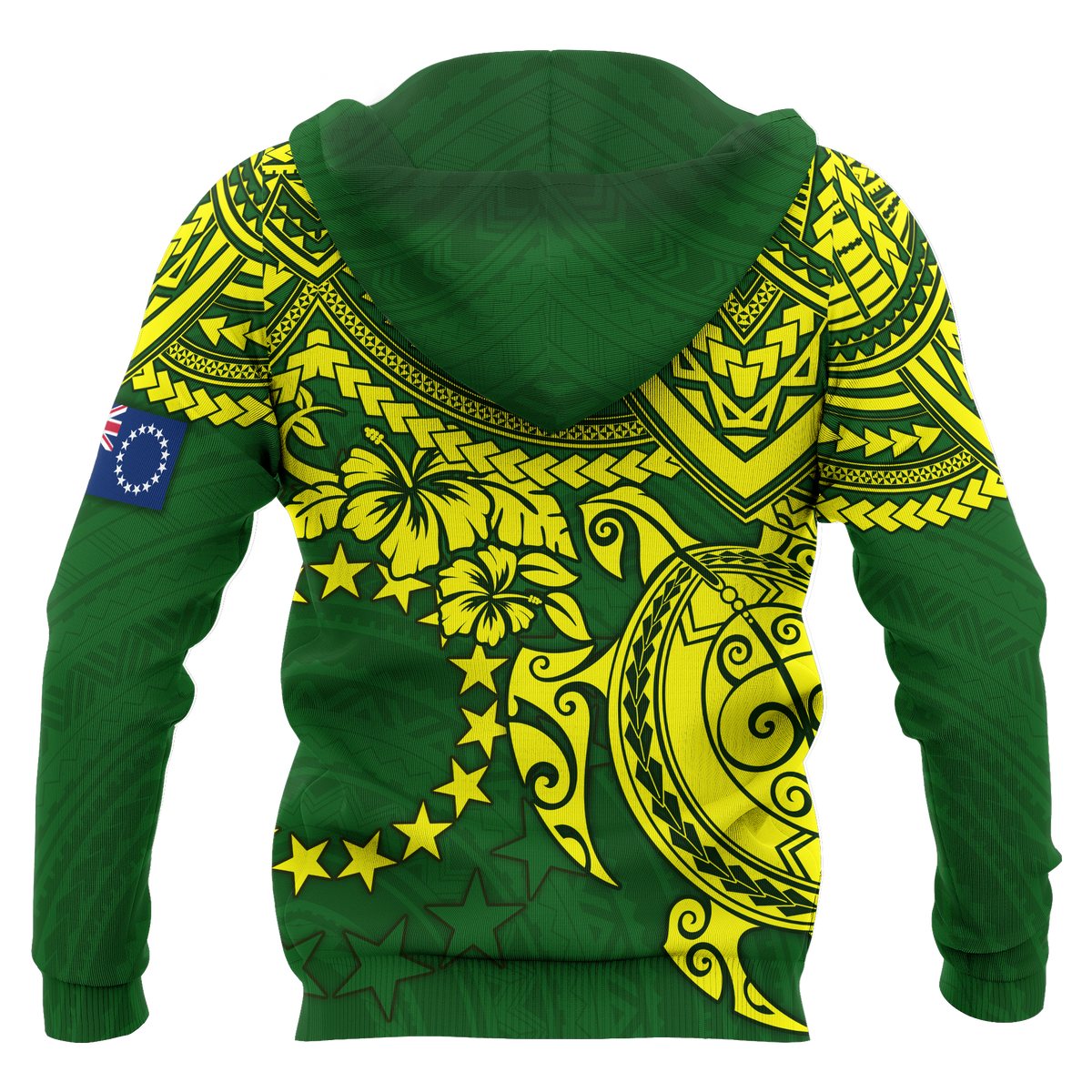 Cook Islands Polynesian Zip up Hoodie Polynesian Turtle - Polynesian Pride