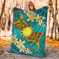 Nauru Polynesian Blanket - Manta Ray Ocean - Polynesian Pride