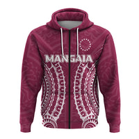 Custom Cook Islands Mangaia Zip up Hoodie Tribal Pattern LT12 - Polynesian Pride