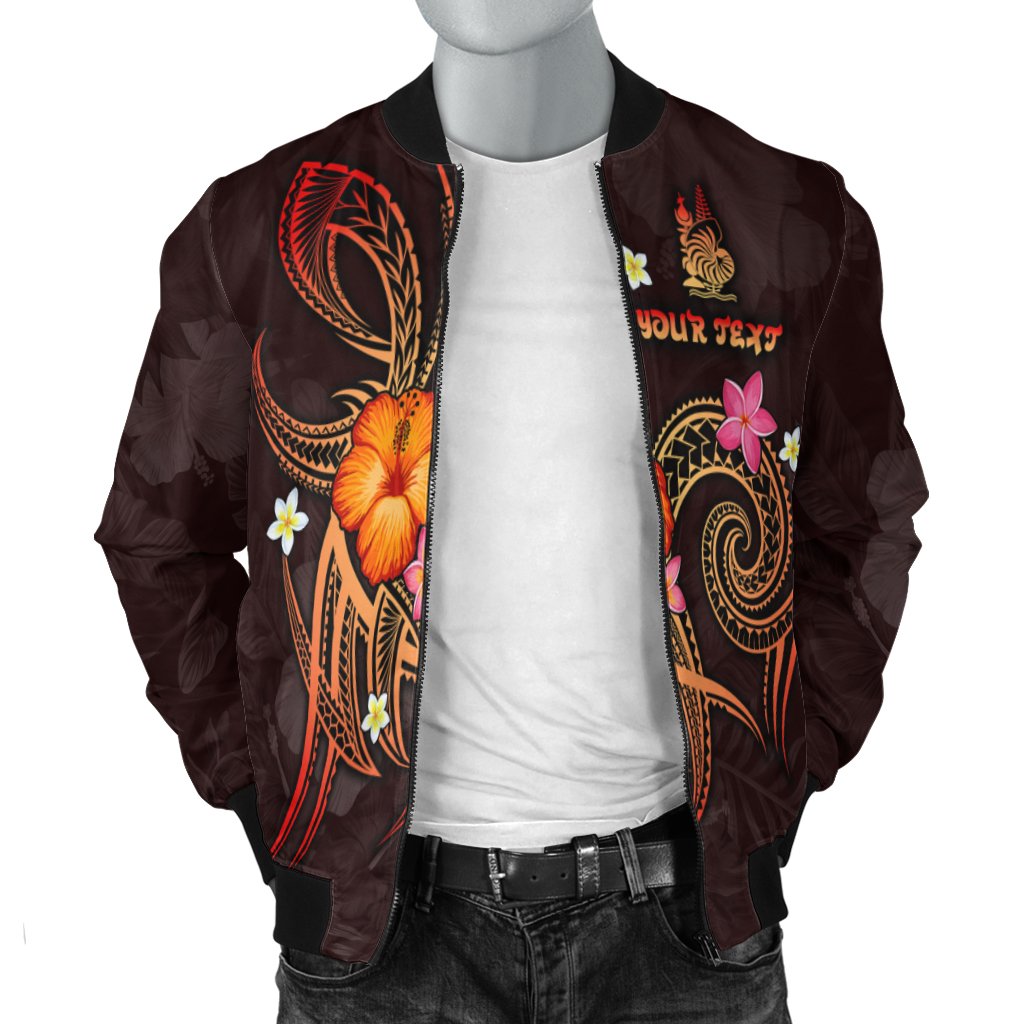 New Caledonia Polynesian Personalised Men's Bomber Jacket - Legend of New Caledonia (Red) - Polynesian Pride