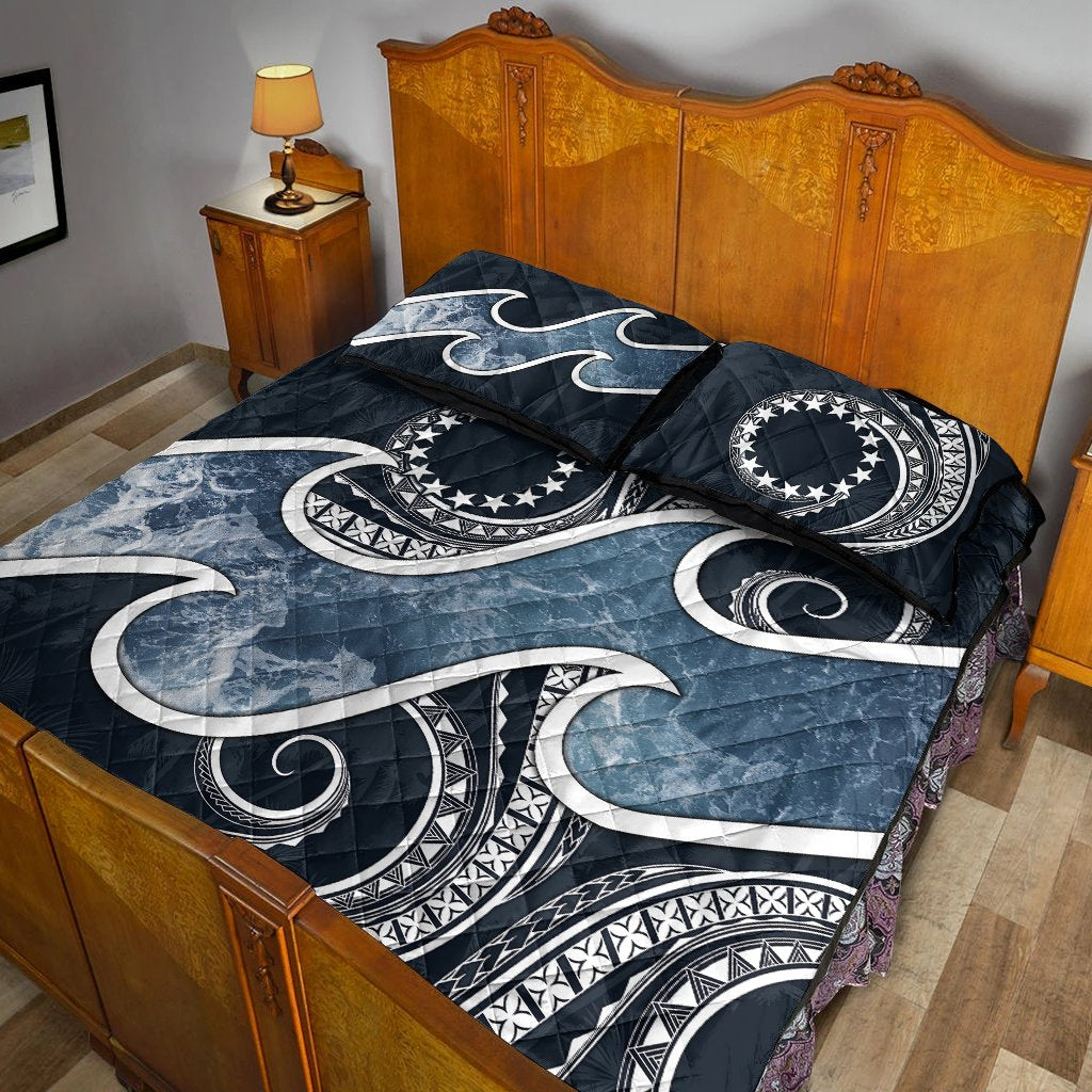 Cook Islands Polynesian Quilt Bed Set - Ocean Style - Polynesian Pride