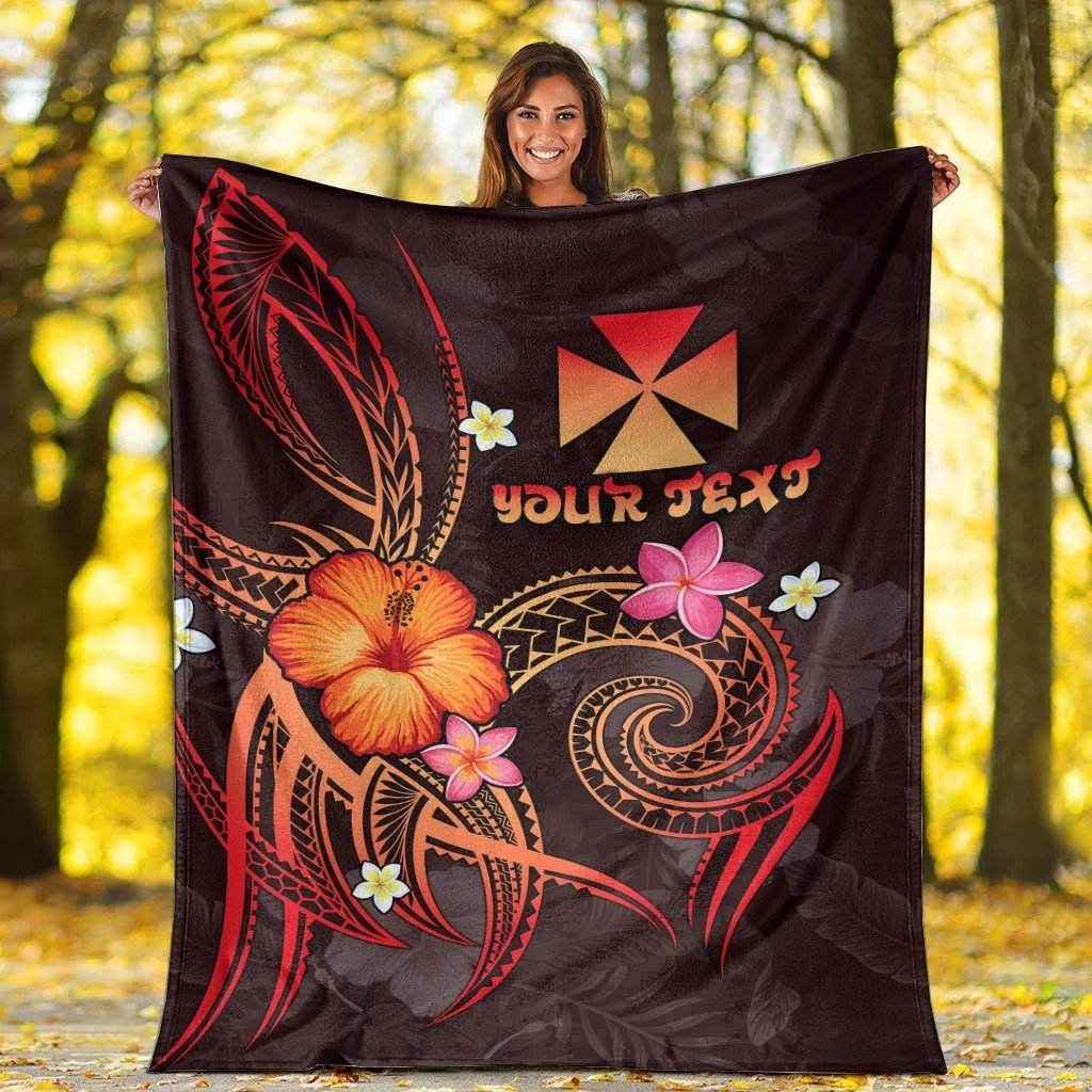 Wallis and Futuna Polynesian Personalised Premium Blanket - Legend of Wallis and Futuna (Red) - Polynesian Pride