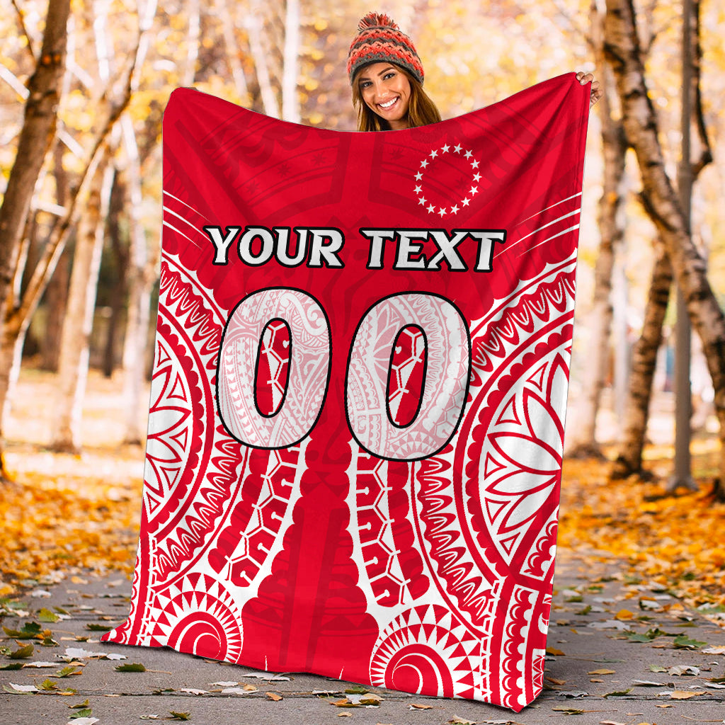 (Custom Personalised) Cook Islands Atiu Blanket - Tribal Pattern - LT12 - Polynesian Pride