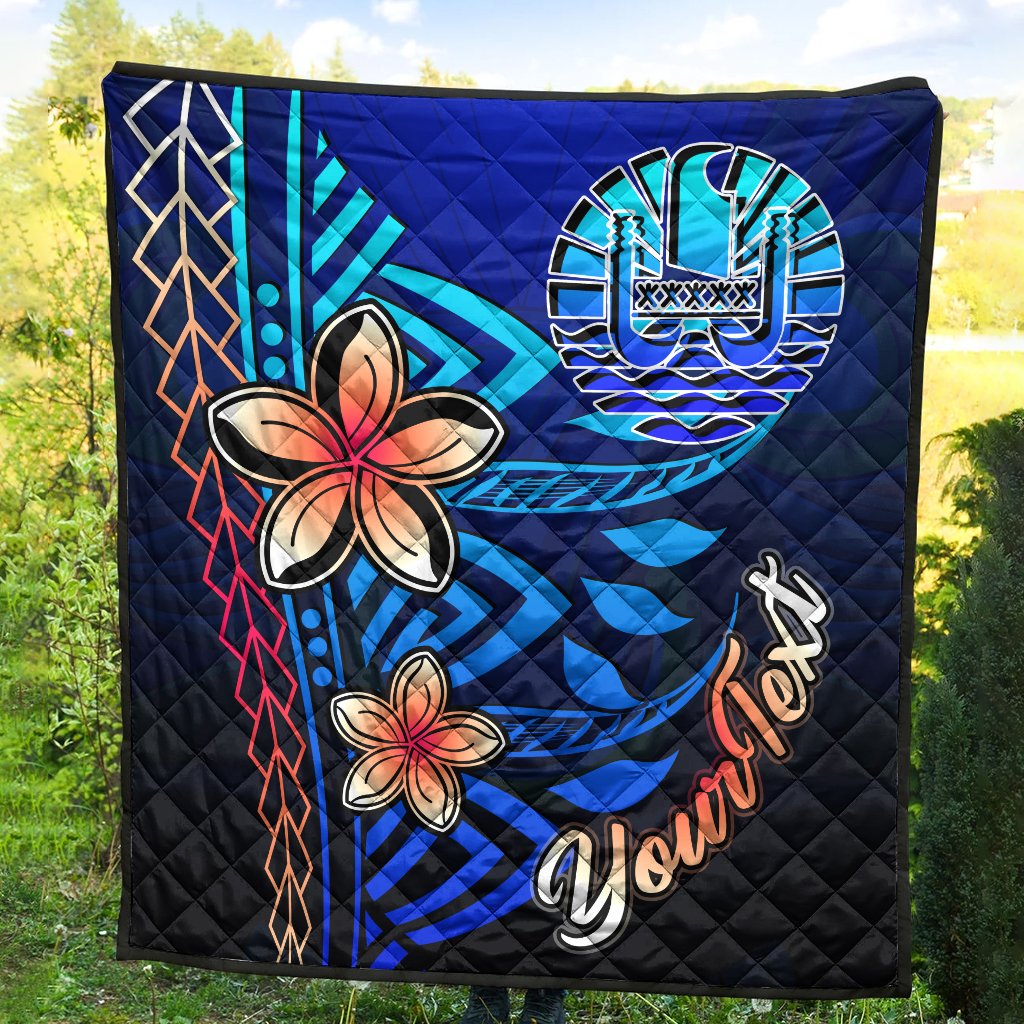 Tahiti Custom Personalised Premium Quilt - Vintage Tribal Mountain - Polynesian Pride