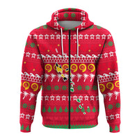 Vanuatu Christmas Zip Hoodie Ugly Christmas LT12 - Polynesian Pride