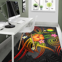 Nauru Polynesian Personalised Area Rug - Legend of Nauru (Reggae) - Polynesian Pride