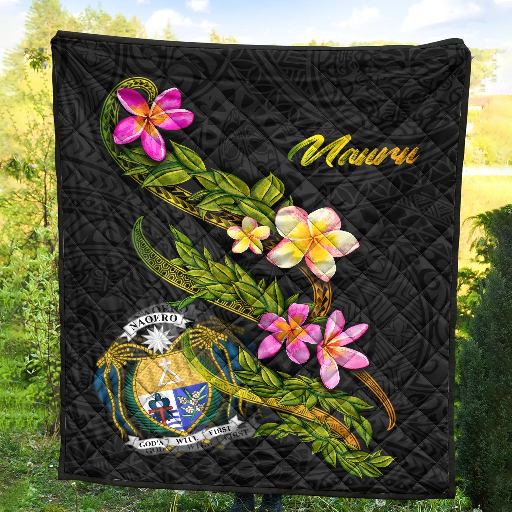 Nauru Polynesian Quilt - Plumeria Tribal - Polynesian Pride