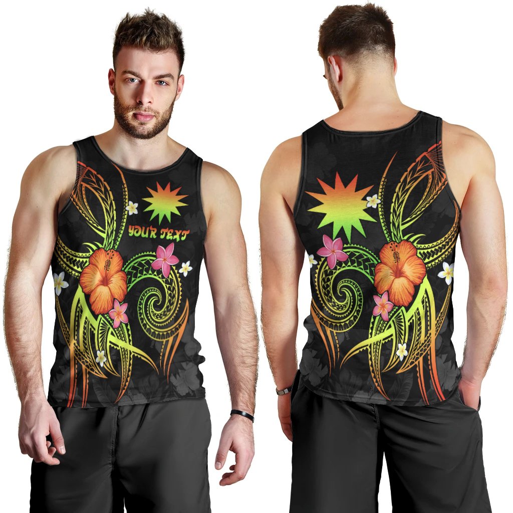 Nauru Polynesian Personalised Men's Tank Top - Legend of Nauru (Reggae) - Polynesian Pride