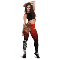 Papua New Guinea Women's Leggings - Polynesian Palm Tree - Polynesian Pride