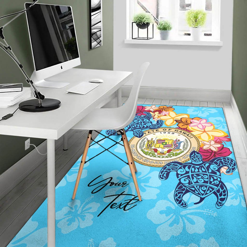 Hawaii Area Rug - Custom Personalised Tropical Style - Polynesian Pride