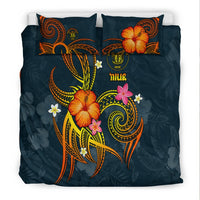 Niue Polynesian Bedding Set - Legend of Niue (Blue) - Polynesian Pride