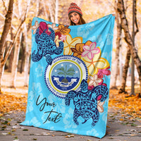 Federated States of Micronesia Custom Personalised Premium Blanket - Tropical Style - Polynesian Pride