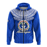 Custom Northern Mariana Islands Alamagan Zip Hoodie LT12 - Polynesian Pride