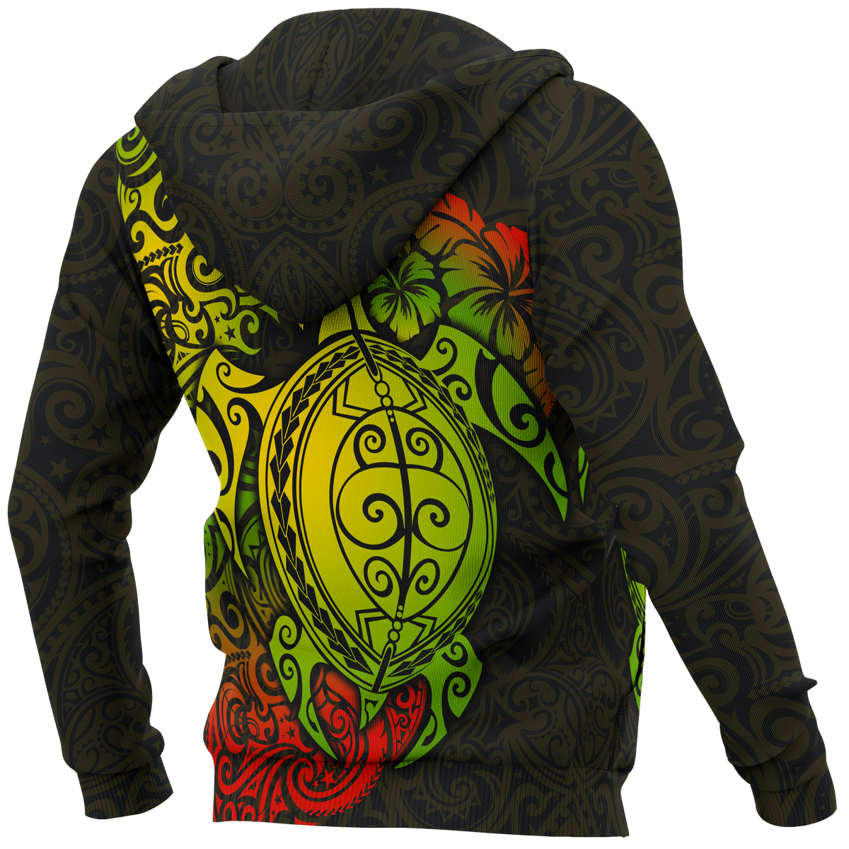 Polynesian Hawaii Hoodie (Zip up) Polynesian Turtle - Polynesian Pride