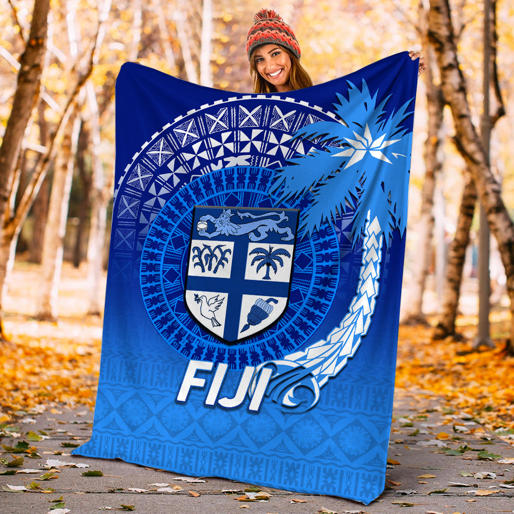Fiji Tapa Tribal Coconut Tree Blanket - LT12 - Polynesian Pride